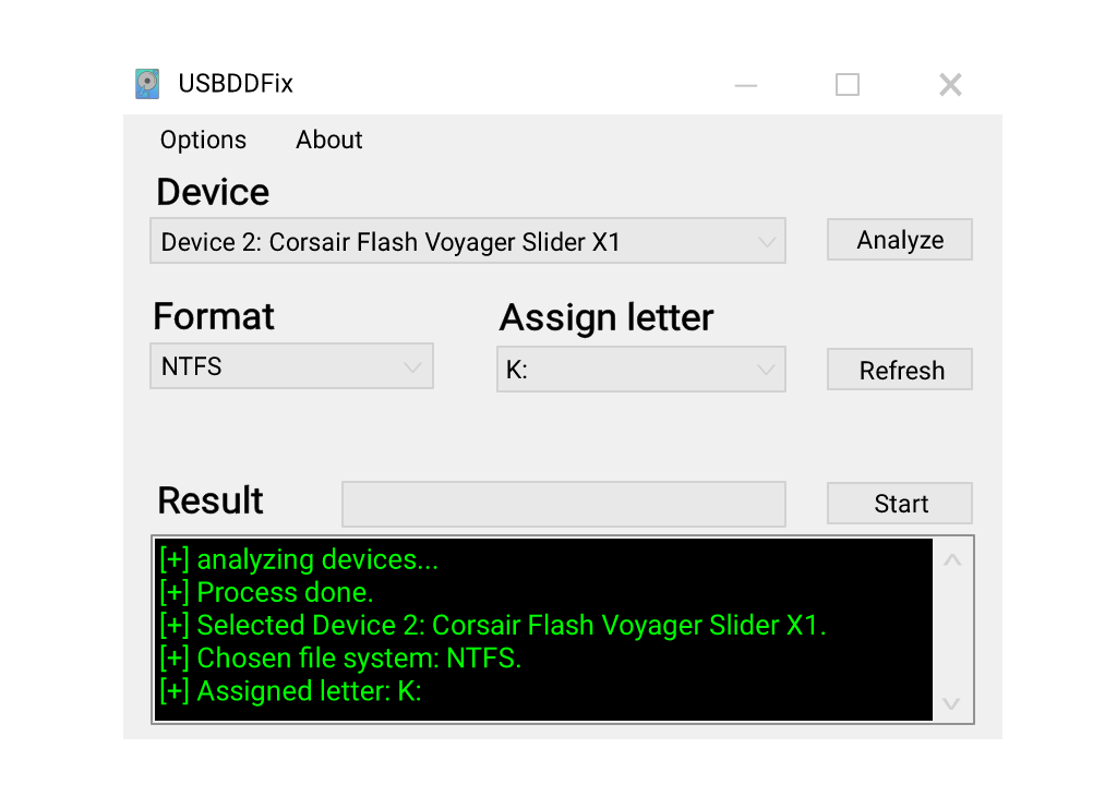 USB DD Fixer